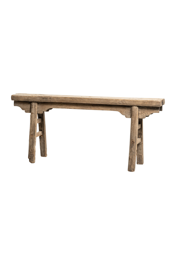 Small vintage bench, elm