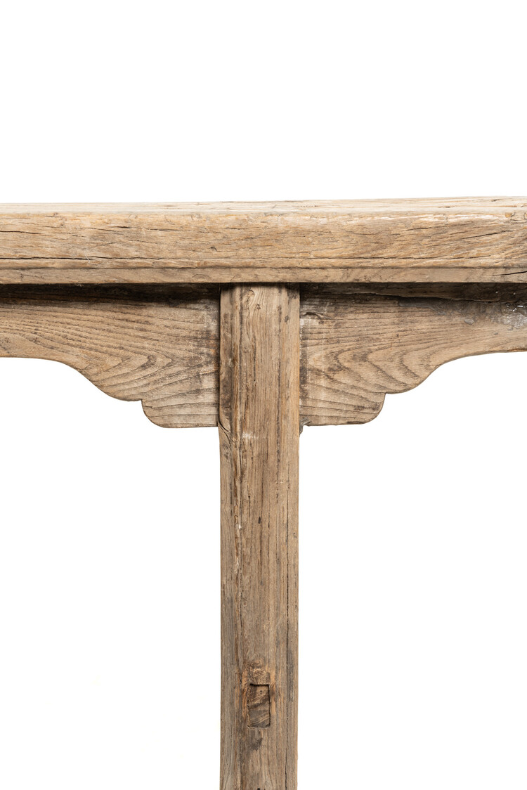 Small vintage bench, elm