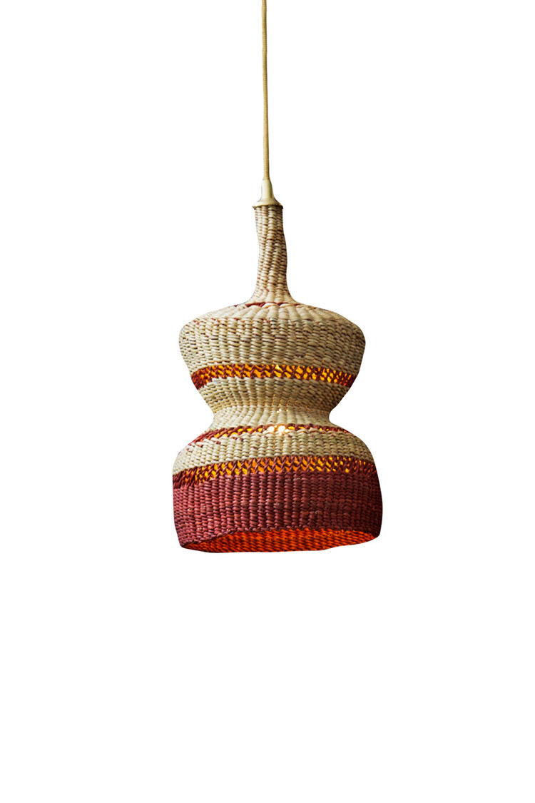 Hanglamp '2 tier' - naturel/ginger