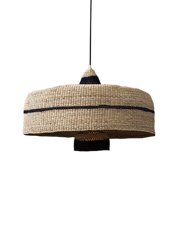 Hanging lamp 'deeply & 3 tier' - natural/midnight