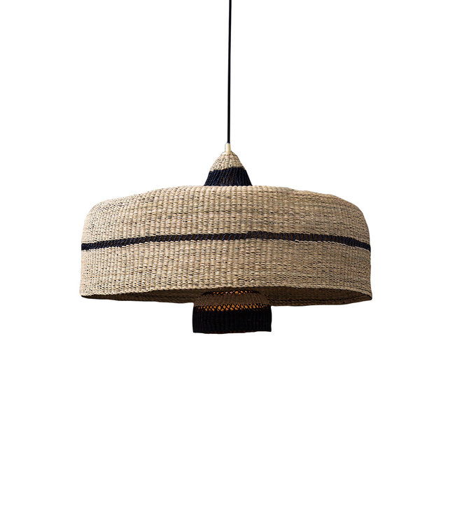Hanging lamp 'deeply & 3 tier' - natural/midnight