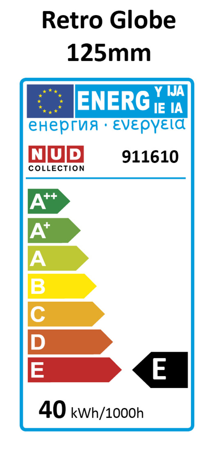 NUD collection Retro globe