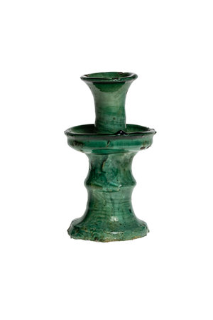 Couleur Locale Tamegroute candle holder - green