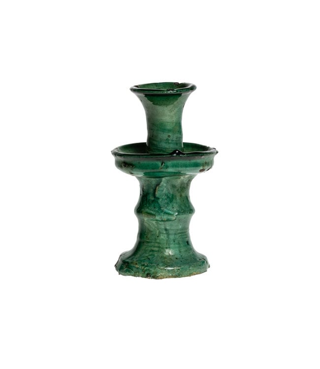 Tamegroute candle holder - green