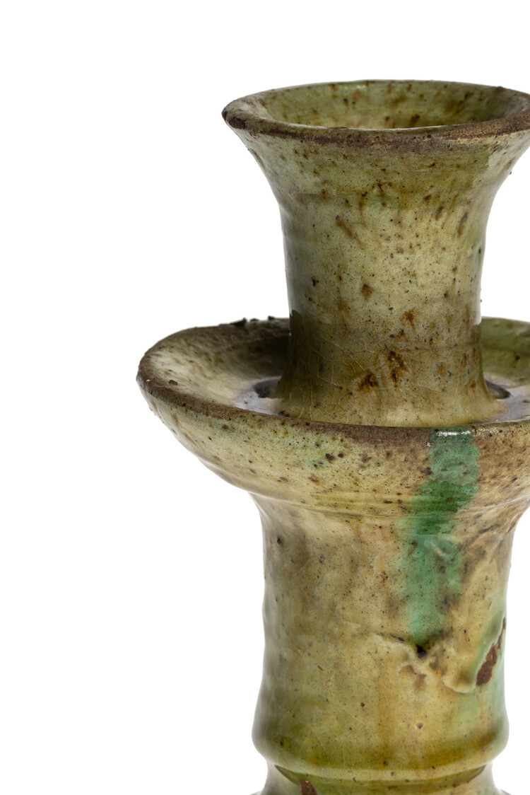 Couleur Locale Tamegroute candle holder - light green