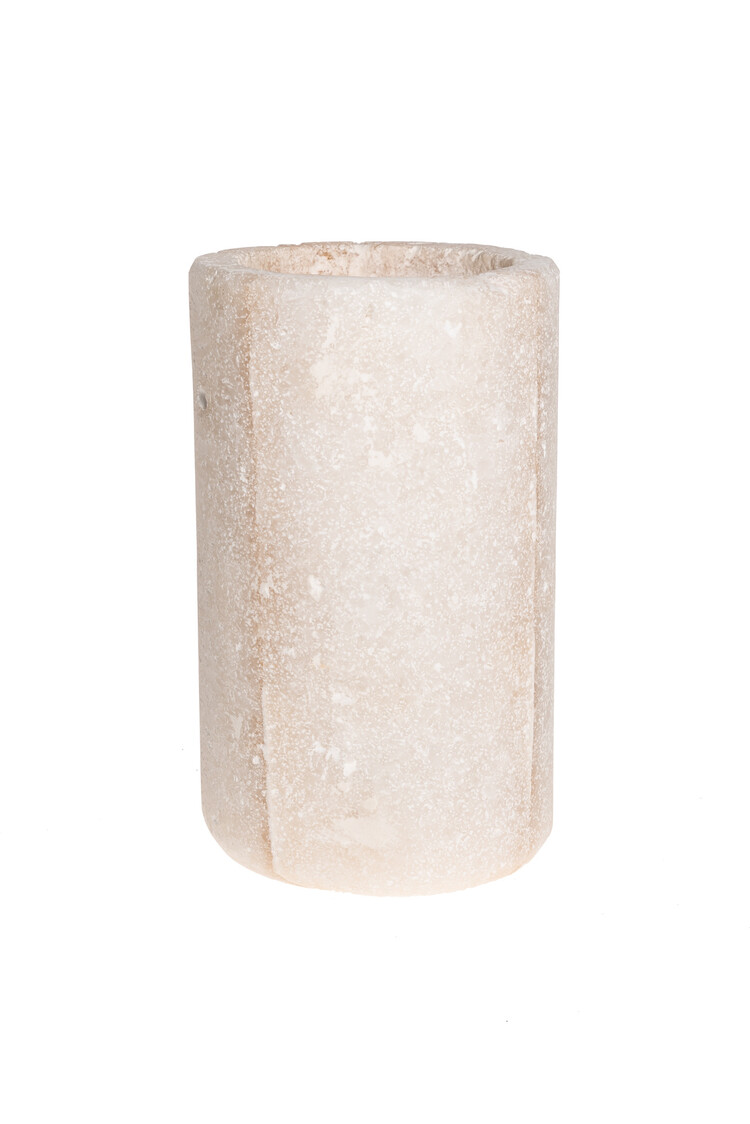 Salt candle holder