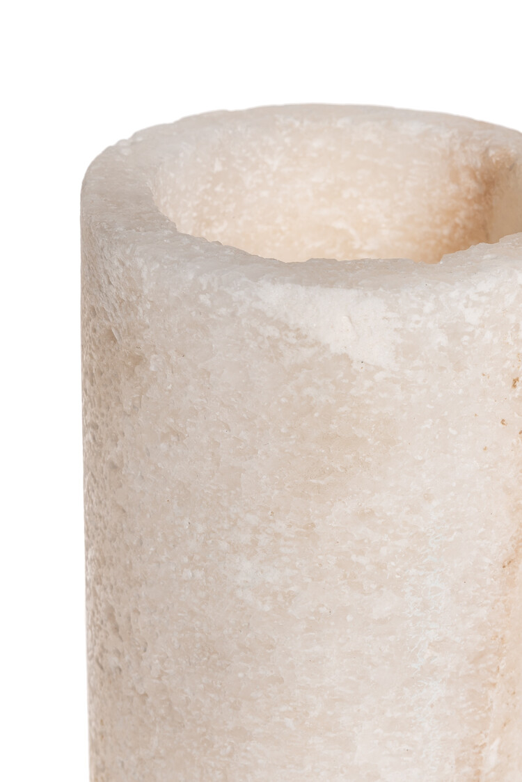 Salt candle holder