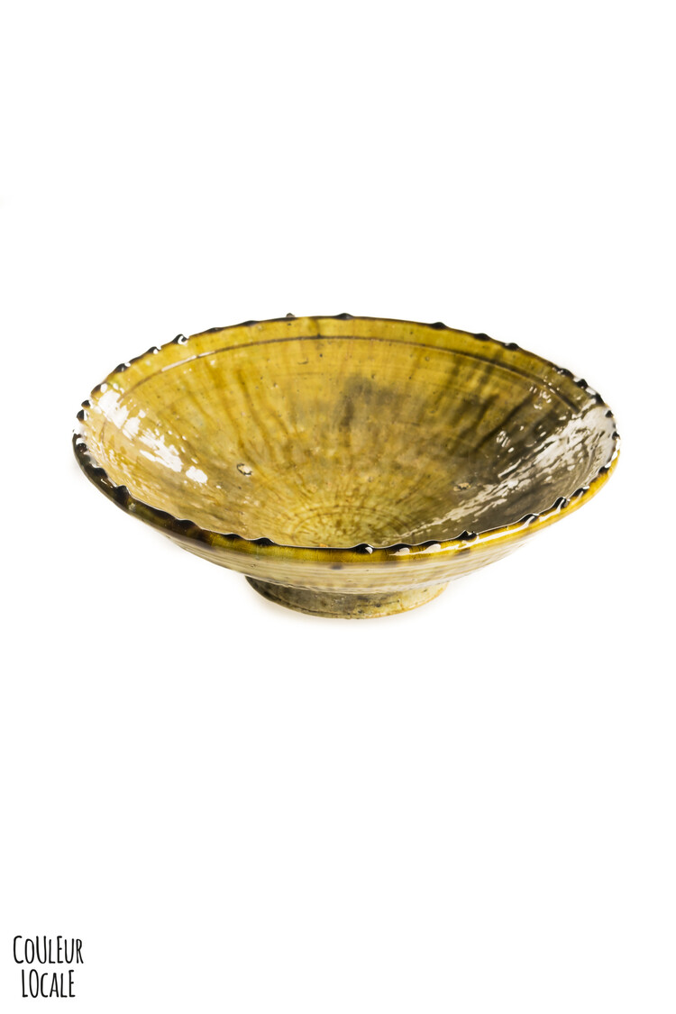 Couleur Locale Tamegroute salad bowl - ochre