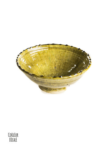 Couleur Locale Tamegroute salad bowl - ochre