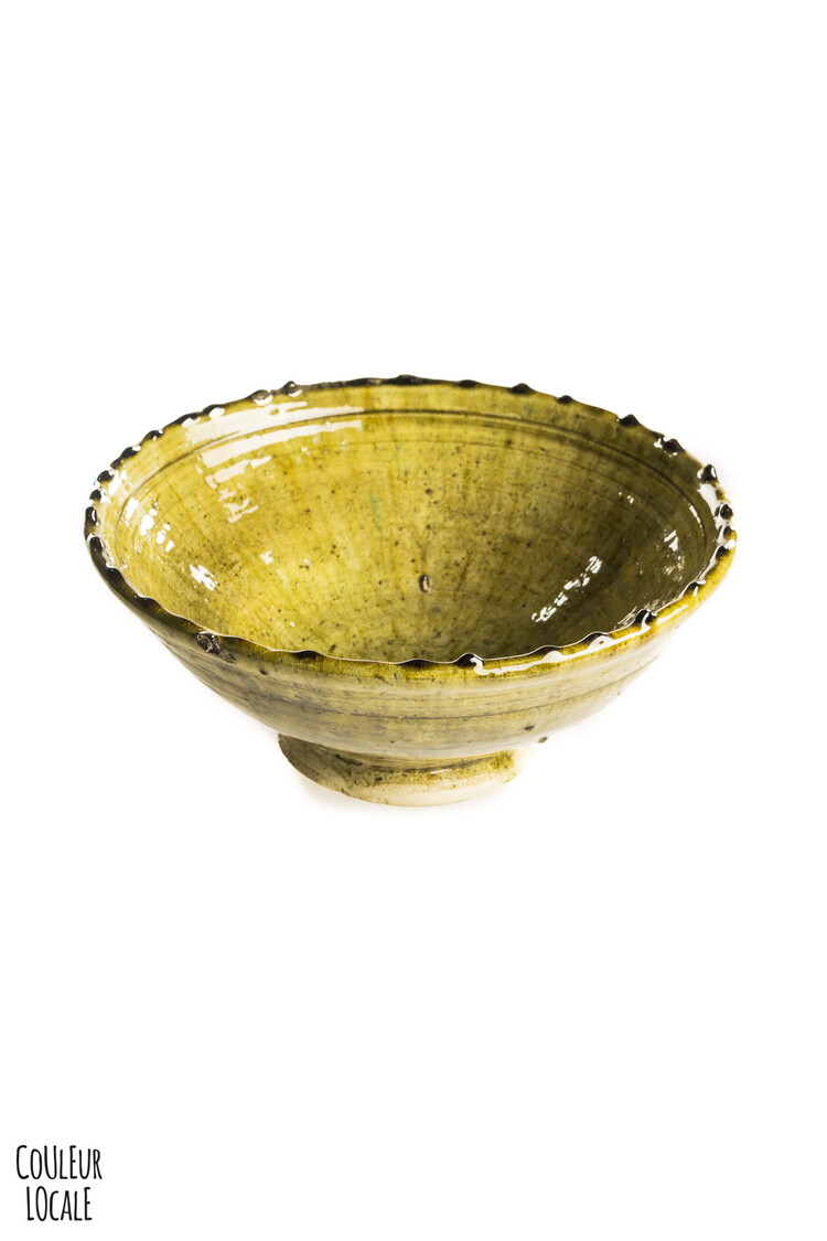 Couleur Locale Tamegroute salad bowl - ochre