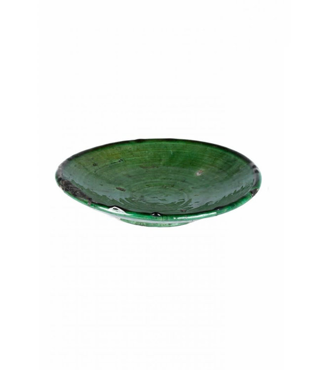 Couleur Locale Tamegroute plate - green