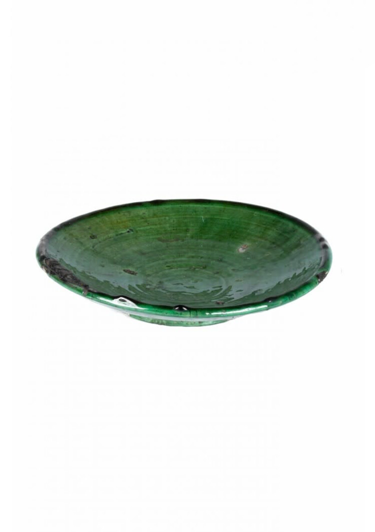 Couleur Locale Tamegroute plate - green