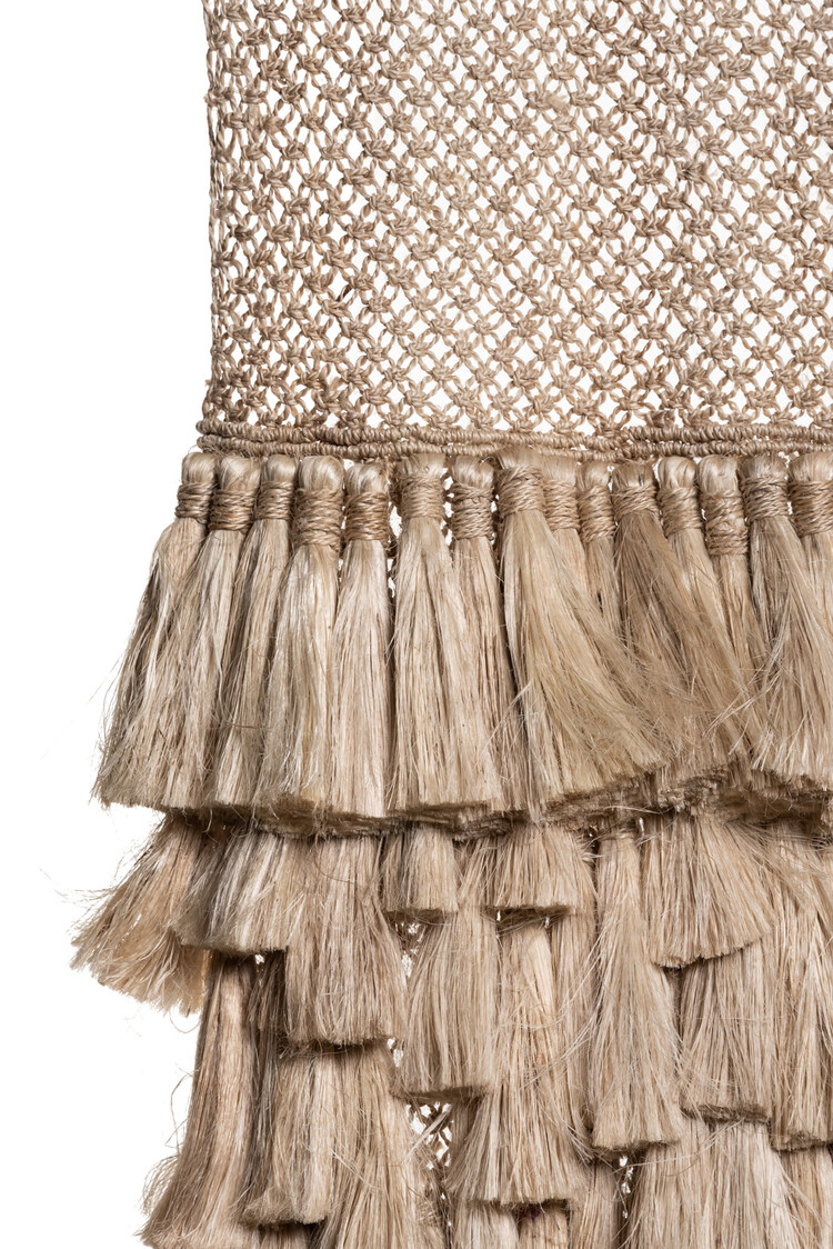 The Dharma Door Jute muurhanger met flosjes