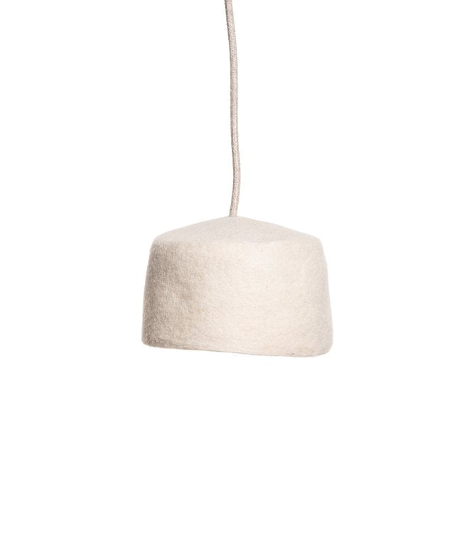 Felted hanging lamp