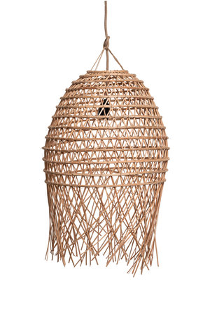 Suspension lamp date palm with frills 'flamme'