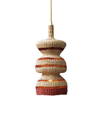 Hanging lamp '3 tier' - natural/ginger