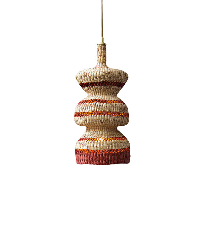 Hanging lamp '3 tier' - natural/ginger