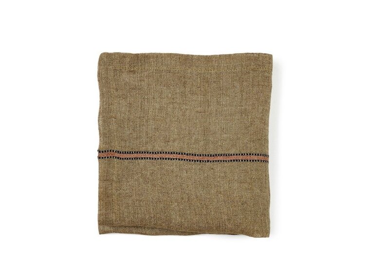 Libeco Marie napkin - bronze stripe