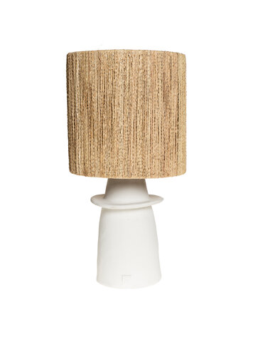 Rock The Kasbah White ceramic table lamp N°1 GM - cord