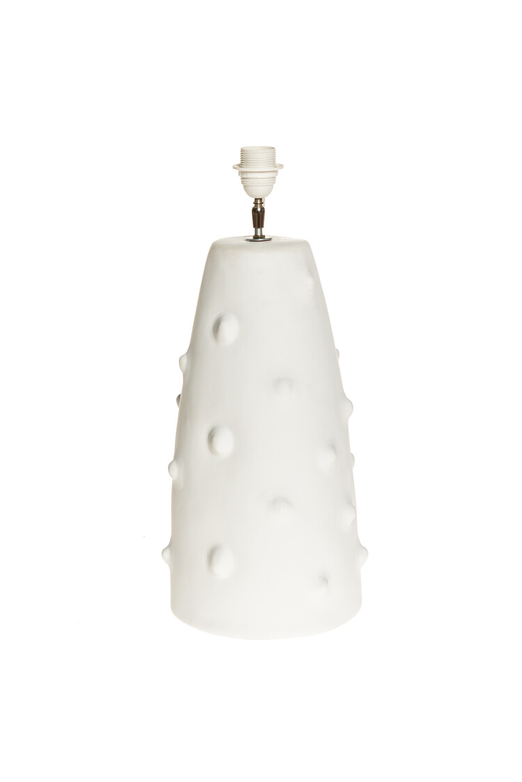 Rock The Kasbah White ceramic table lamp N°2 GM - palm