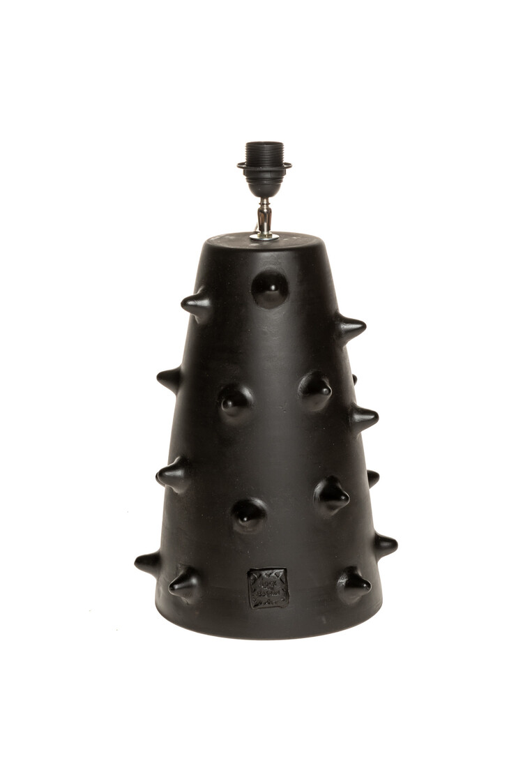 Rock The Kasbah Black ceramic table lamp N°2 GM - reed