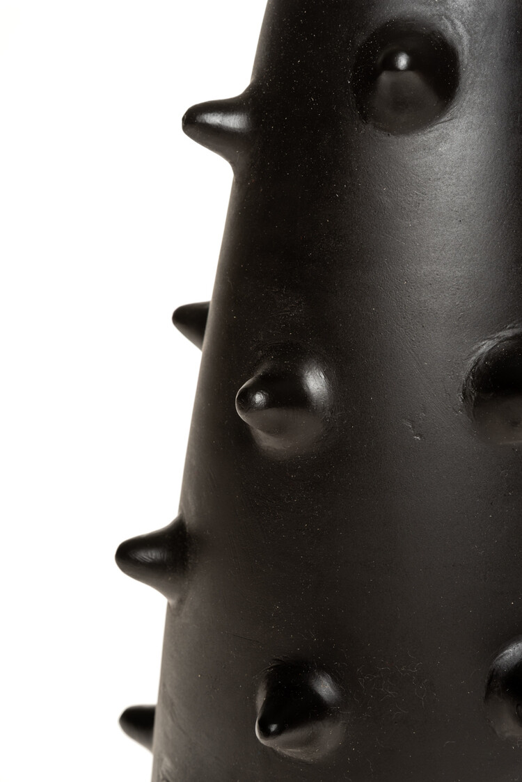 Rock The Kasbah Black ceramic table lamp N°2 GM - reed