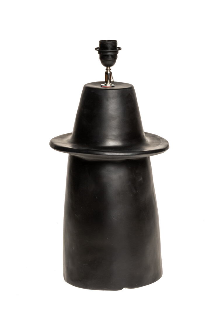 Rock The Kasbah Black ceramic table lamp N°1 GM - reed