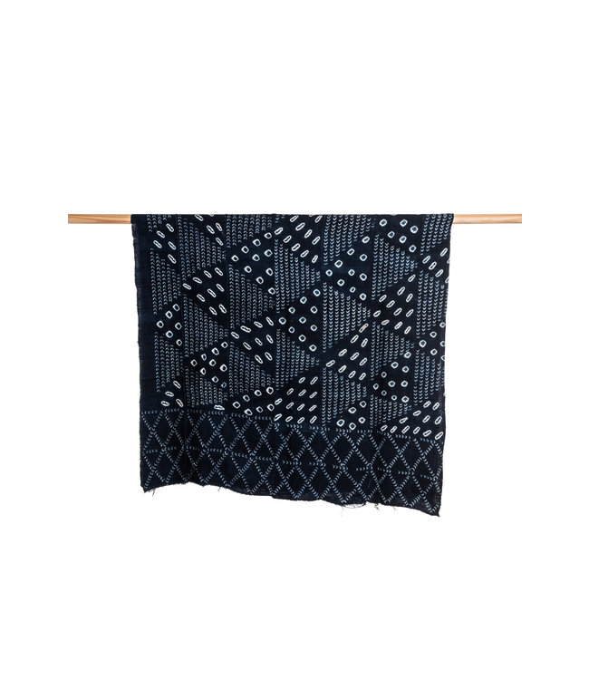 Indigo bogolan doek #9