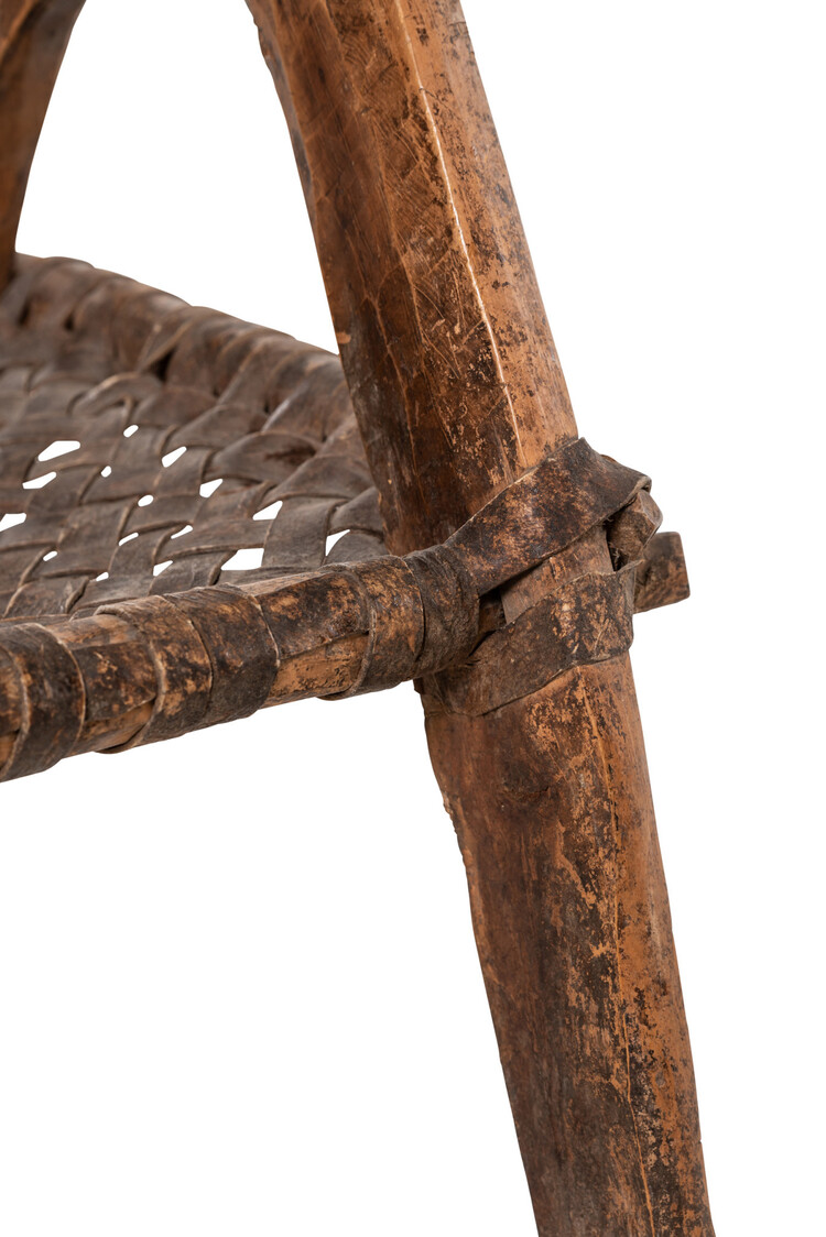Authentic chair with leather - Ethiopia