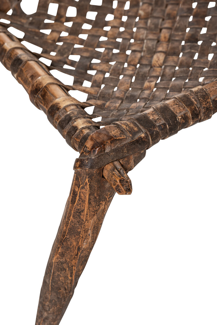 Authentic chair with leather - Ethiopia