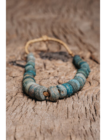 Original Hebron beads blue-green #2