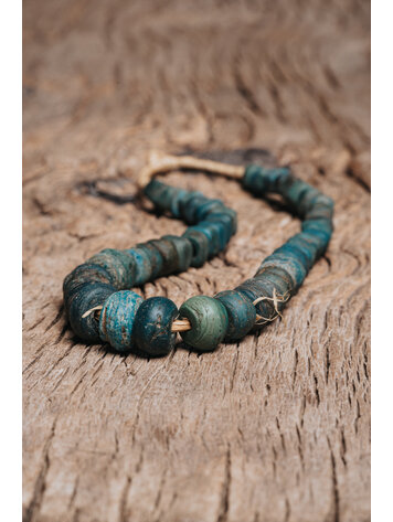 Original Hebron beads blue-green #3