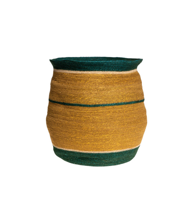 Panier En Jonc De Mer Et Coton Cypres Naturel 43x50 Couleur Locale