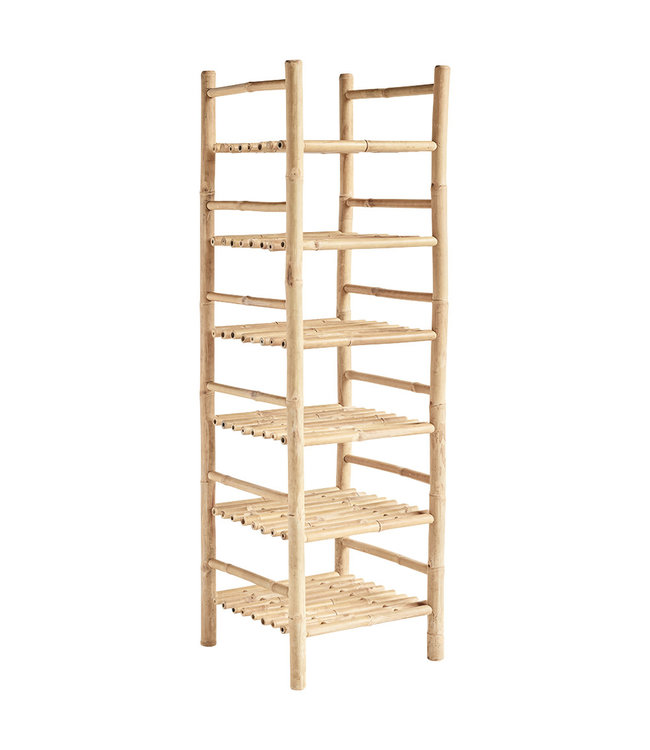 leerplan Etna evenwicht Bamboo shelf, 50x50xH160 cm, nature • Couleur Locale