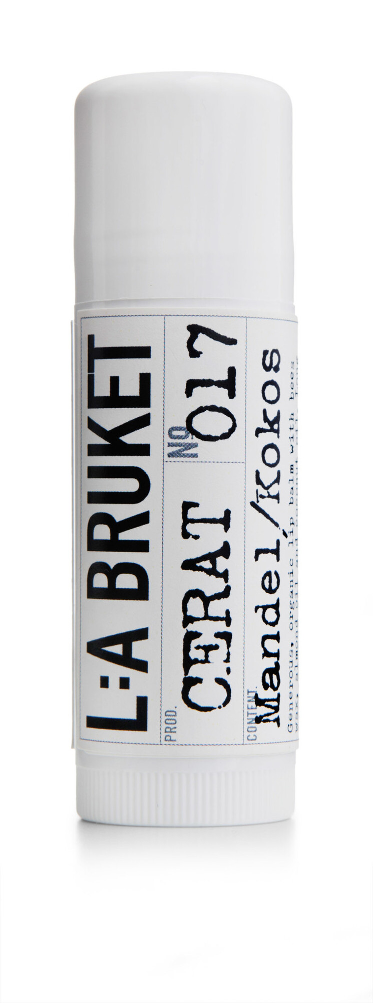 LA Bruket 017 Lip balm almond/coconut - 17 ml