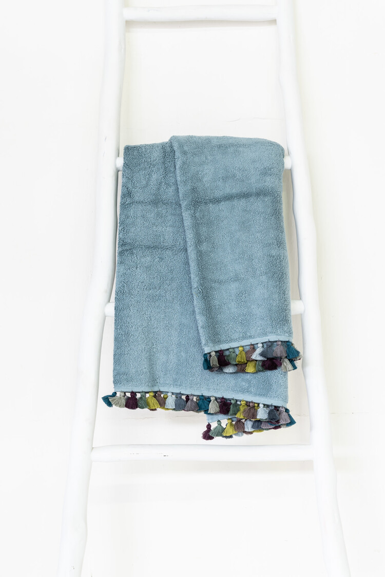 Valerie Barkowski Handdoek water Lamu - aqua, 3 maten