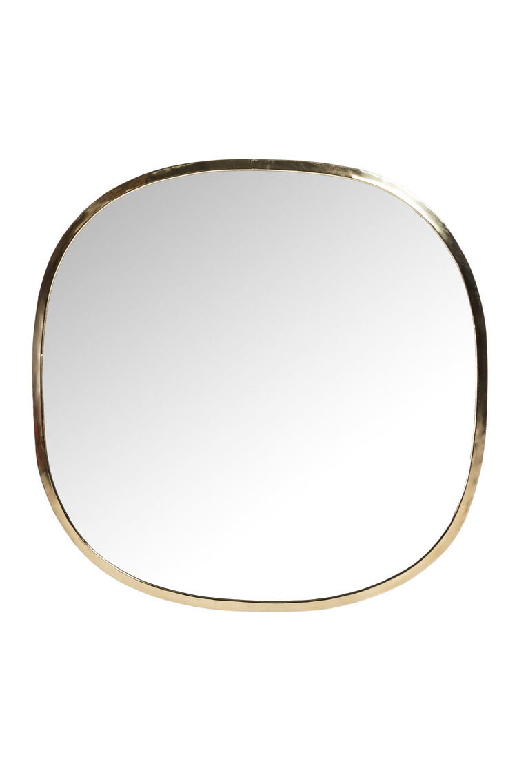 Mirror brass , square
