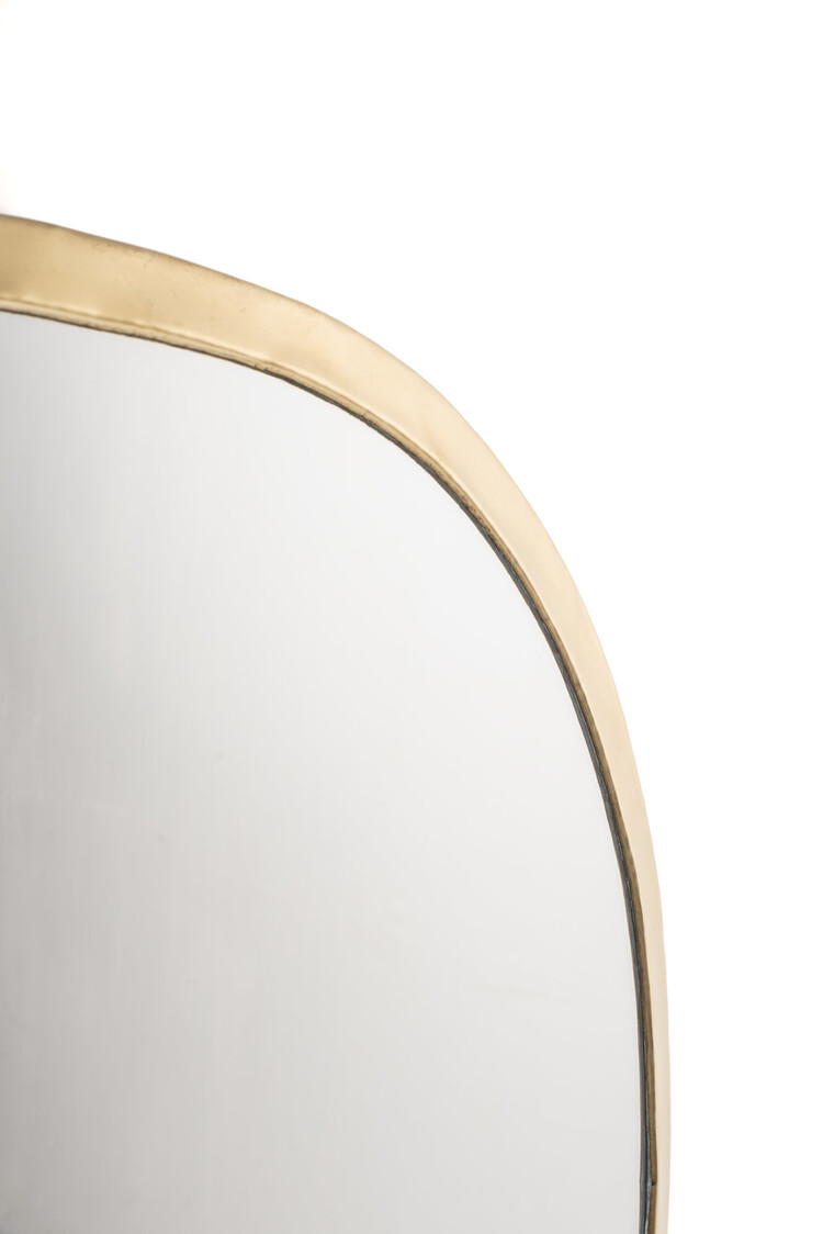 Mirror brass , square