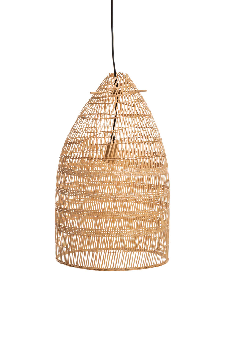 Large natural bamboo pendant lamp