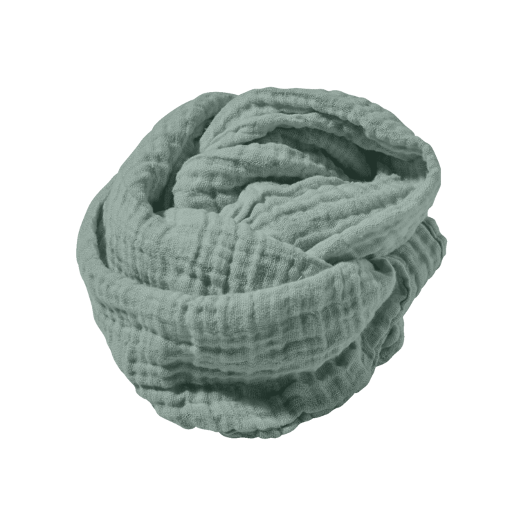 Linge Particulier Linnen sjaal - sage