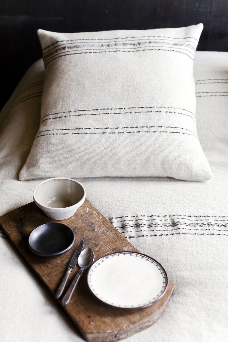 Libeco The Moroccan stripe coverlet