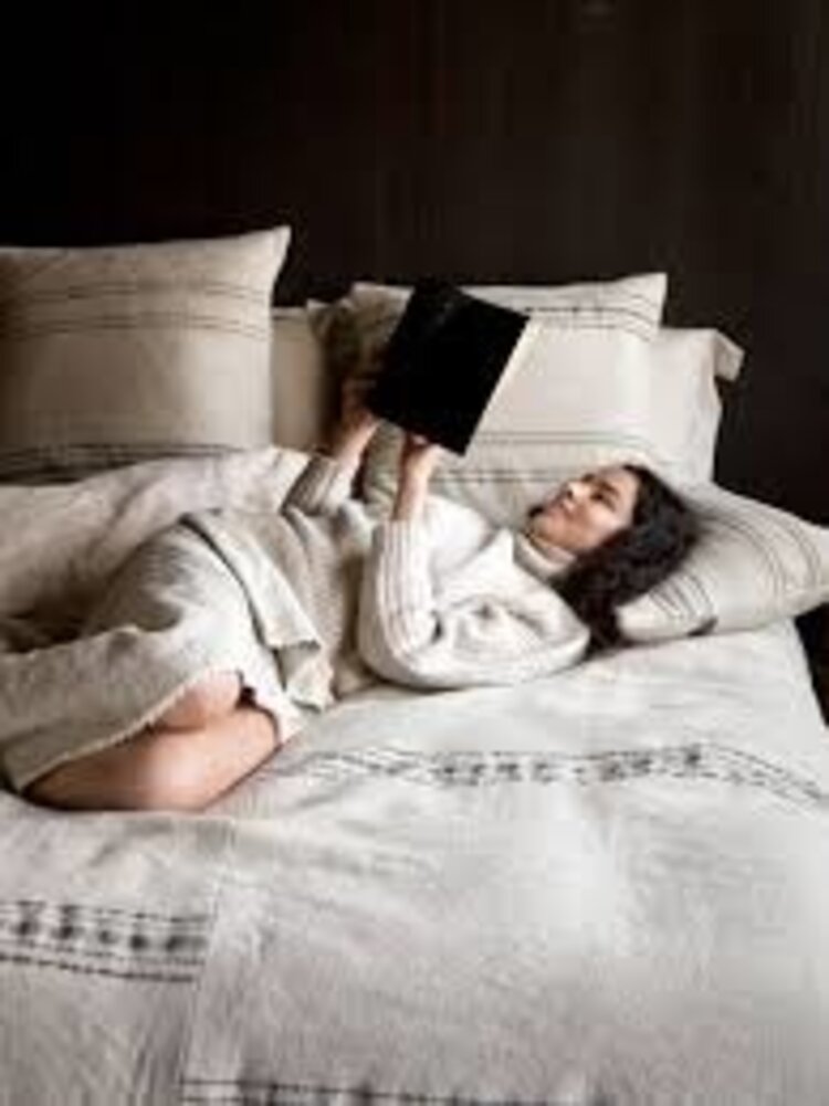 Libeco The Moroccan stripe coverlet