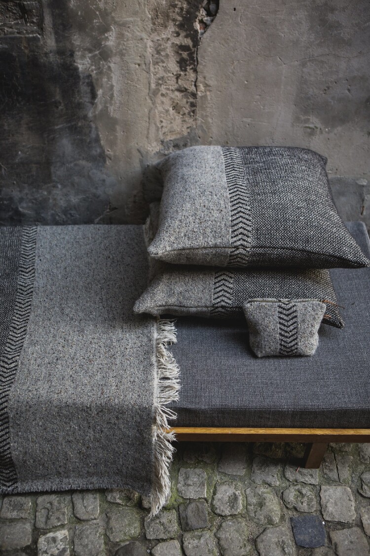 Libeco Jules pouch - black herringbone