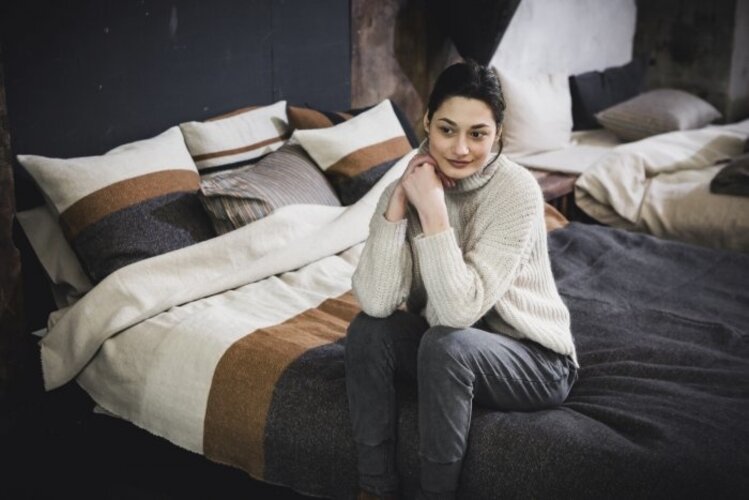 Libeco Nash coverlet - stripe