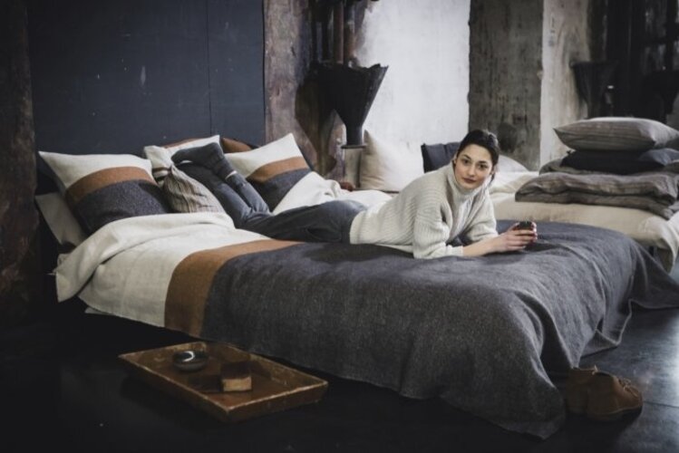 Libeco Nash coverlet - stripe