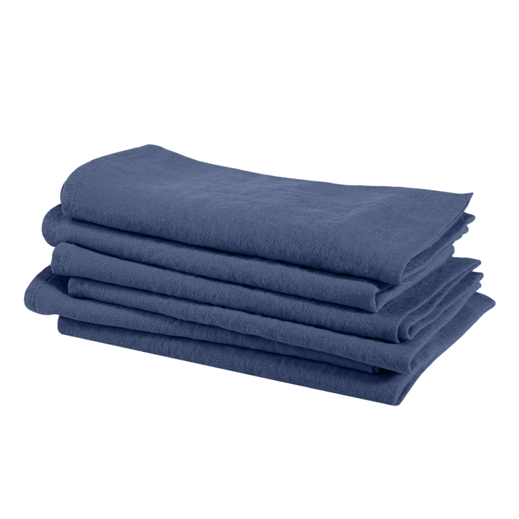Linge Particulier Napkin linen - atlantic blue