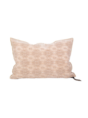 Maison de Vacances Cushion vice versa, stone washed jacquard kilim - biche