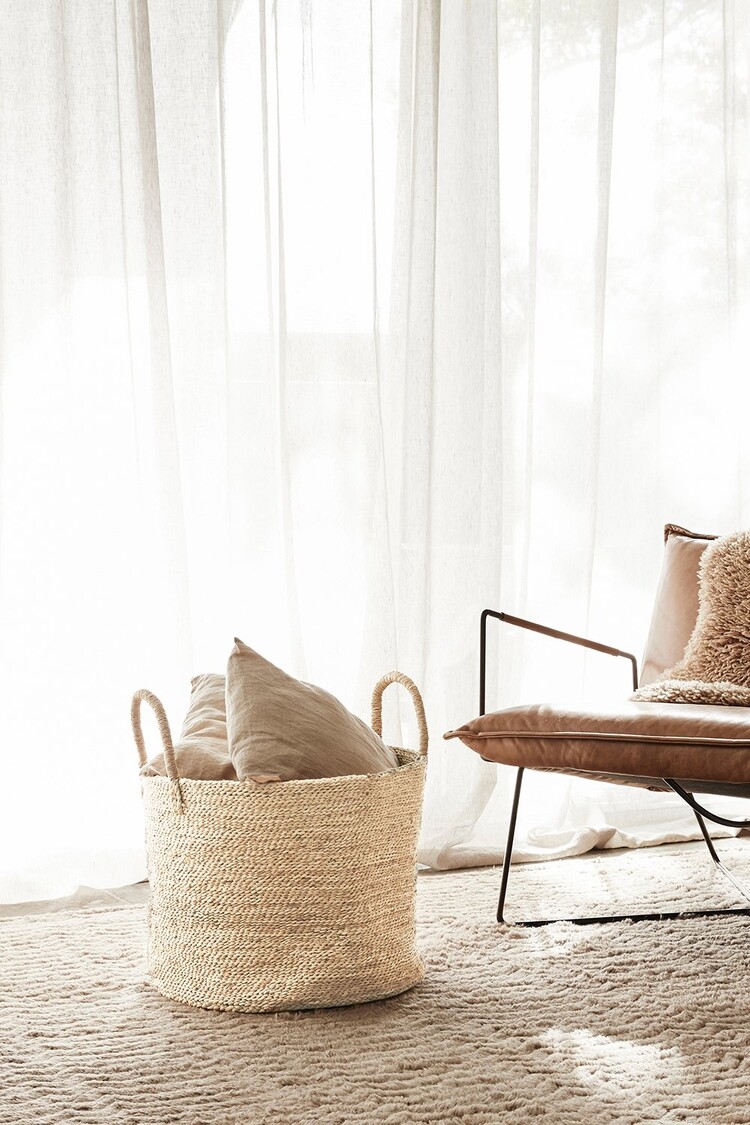 The Dharma Door Large ronde jute mand - naturel