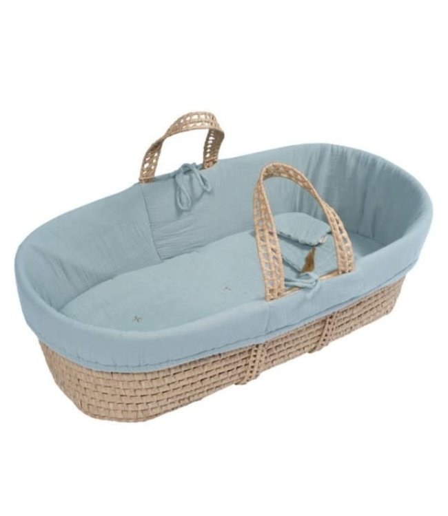 blue moses basket