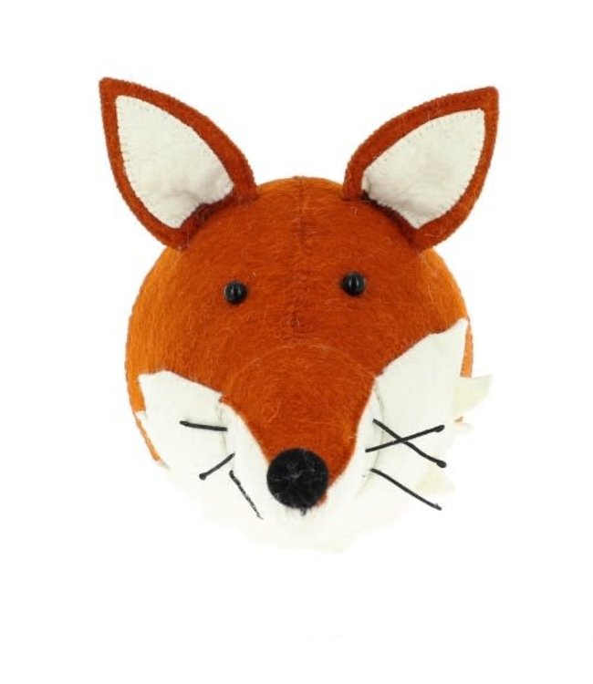 Fiona Walker England Animal head - fox with ruff